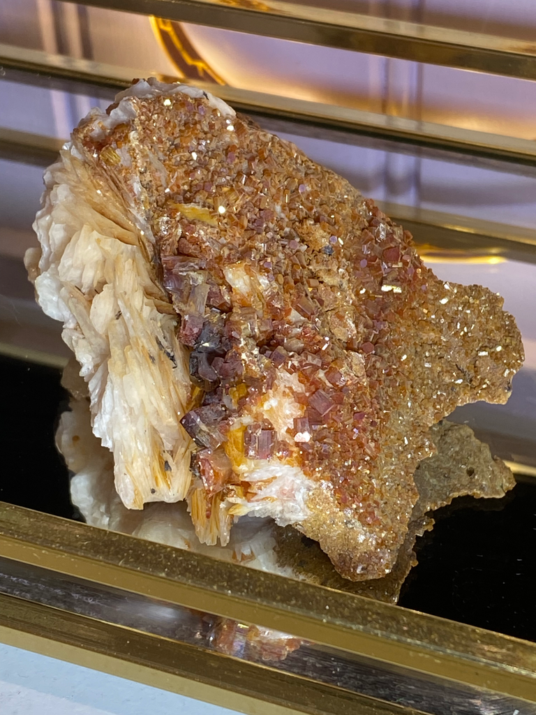 Lot 1 :vanadinite sur barytine