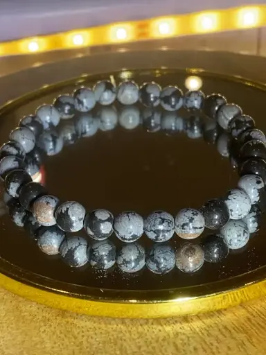 Obsidienne flocons de neige